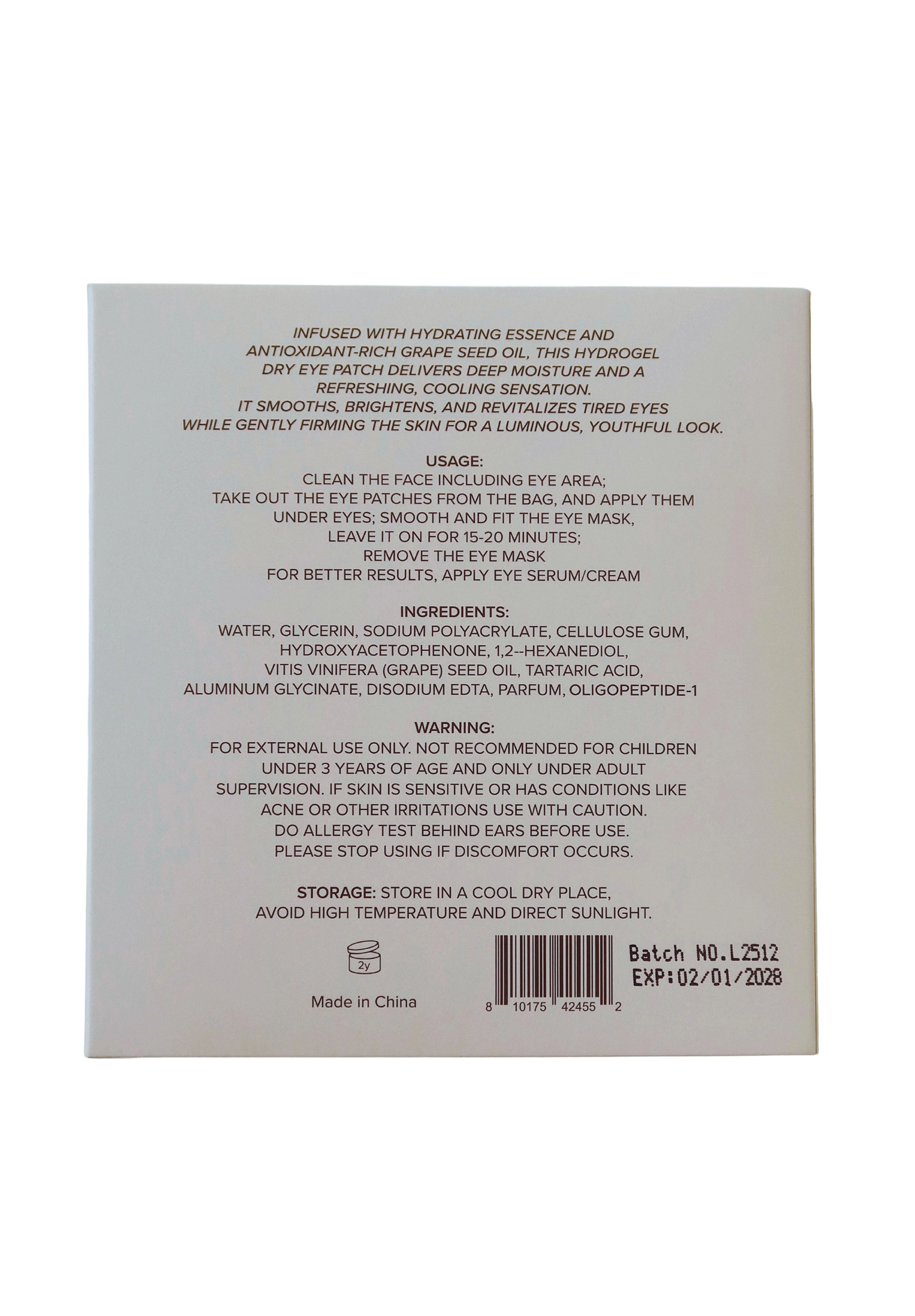 Monogrammed Peptide Eye Masks Retail Pack - 20 count - Image 3