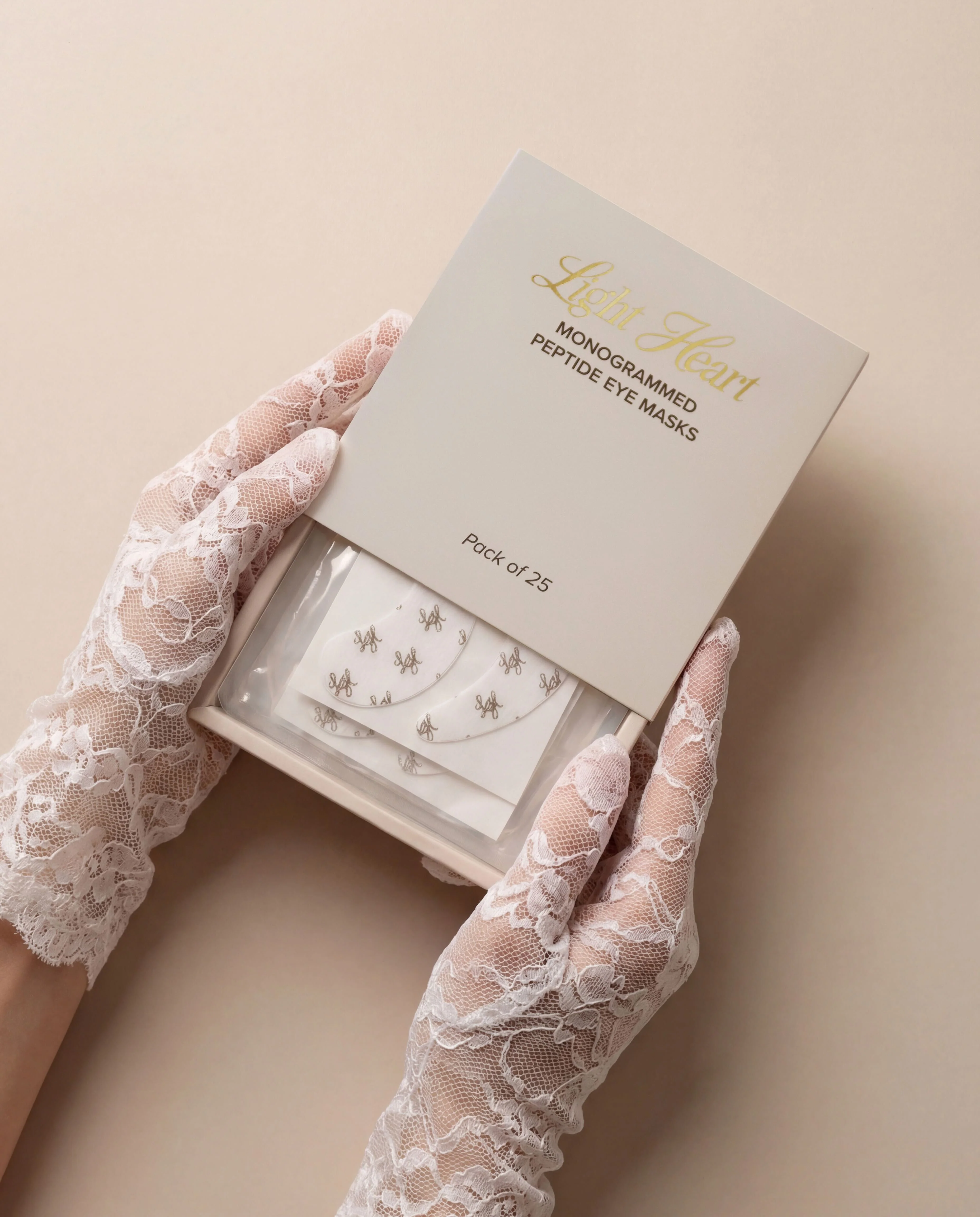 Monogrammed Peptide Eye Masks - Image 2